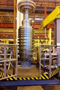 Сборка ротора высокого давления ГТУ MS5002E на Невском заводе