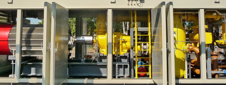 ДКС топливного газа на базе винтового компрессора