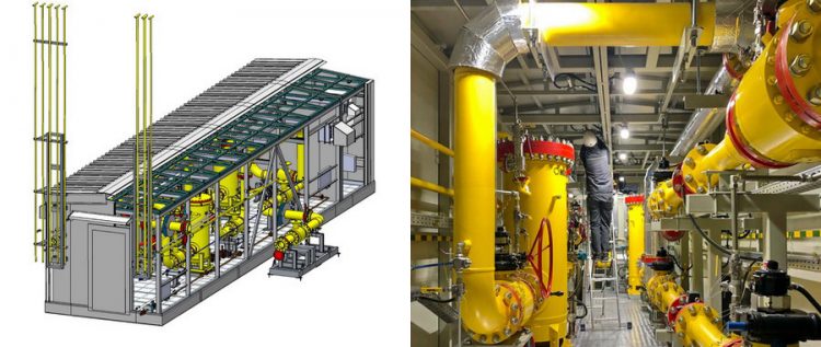 Газоприемная станция «ЭНЕРГАЗ» для ПРЭИ Новополоцкой ТЭЦ