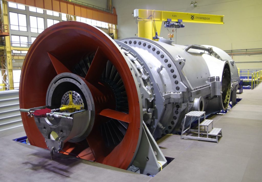 Головной образец ГТЭ-170 - газовой турбины большой мощности Силовых маши...